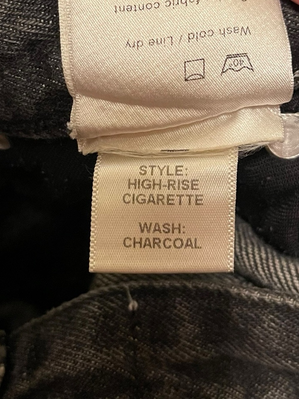 Reformation Julia‎ High Rise Cigarette Straight Leg Jeans Charcoal Size 29 - Picture 14 of 14